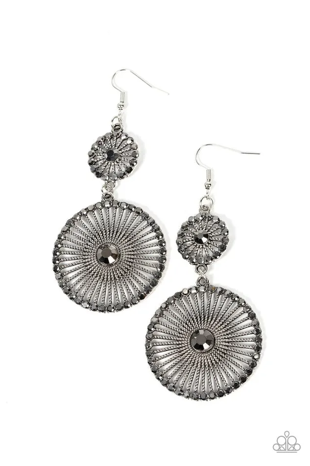 Paparazzi Earring Bring Down the WHEELHOUSE Silver Paparazzi Jewelry Earrings Paparazzi Earring Bring Down the WHEELHOUSE Silver Paparazzi Jewelry Earrings