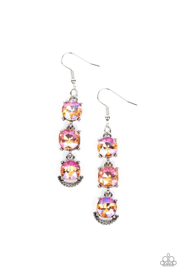 Paparazzi Earring Determined to Dazzle Orange Paparazzi Jewelry Earrings Paparazzi Earring Determined to Dazzle Orange Paparazzi Jewelry Earrings