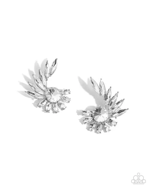 Paparazzi Earring Greek Glam White Paparazzi Jewelry Earrings Paparazzi Earring Greek Glam White Paparazzi Jewelry Earrings