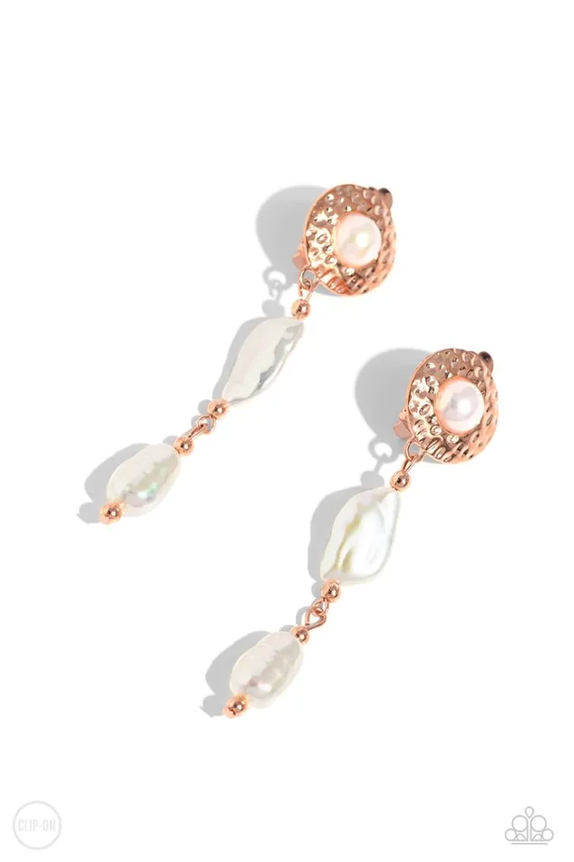 Paparazzi Earring Modest MVP Copper Paparazzi Jewelry Earrings Paparazzi Earring Modest MVP Copper Paparazzi Jewelry Earrings