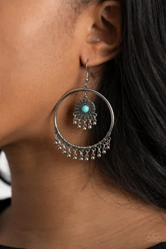 Paparazzi Earring Sunny Equinox Blue Paparazzi Jewelry Earrings