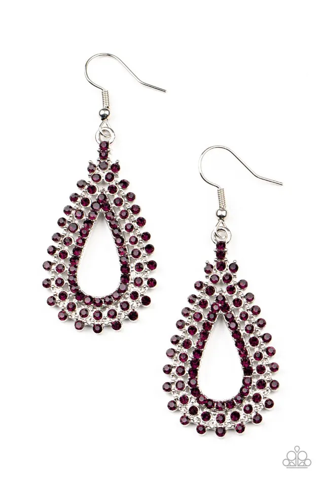Paparazzi Earring The Works Purple Paparazzi Jewelry Earrings Paparazzi Earring The Works Purple Paparazzi Jewelry Earrings