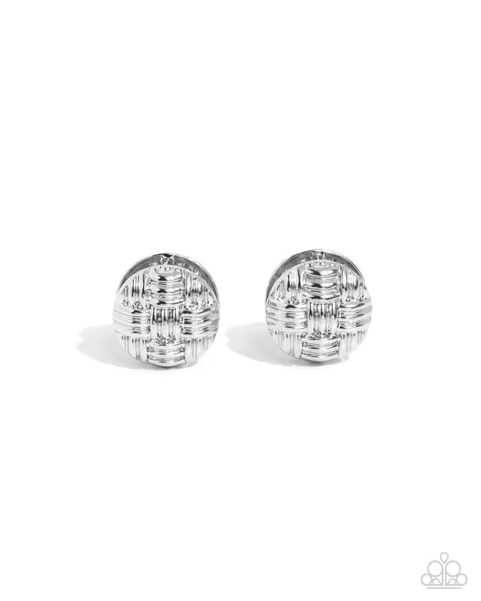 Paparazzi Earring Woven Wisdom Silver Paparazzi Jewelry Earrings Paparazzi Earring Woven Wisdom Silver Paparazzi Jewelry Earrings