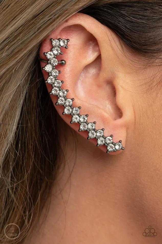 Paparazzi Earrings Let There Be Lightning Black Paparazzi Jewelry Earrings