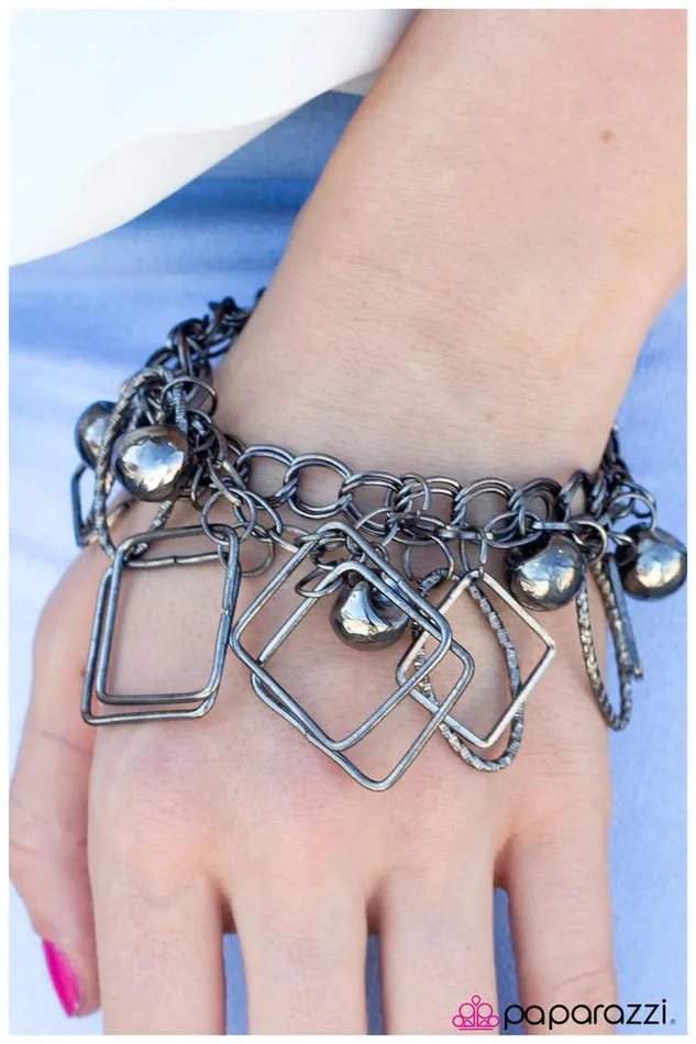 Paparazzi Jewelry Bracelets Paparazzi Bracelet Any Shape Or Form Black