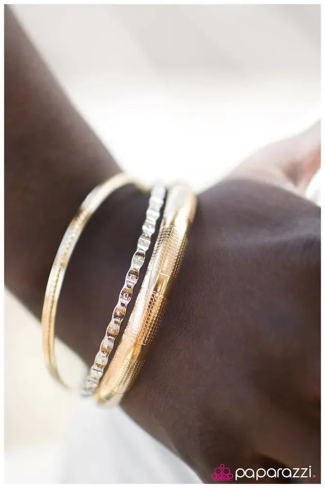 Paparazzi Jewelry Bracelets Paparazzi Bracelet Bust A Move Gold