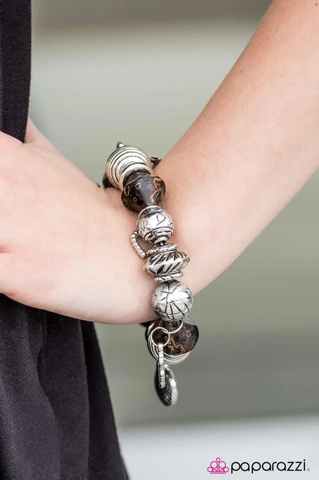 Paparazzi Jewelry Bracelets Paparazzi Bracelet Country Roads Brown