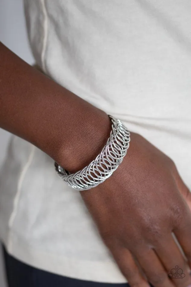 Paparazzi Jewelry Bracelets Paparazzi Bracelet Dizzyingly Demure Silver
