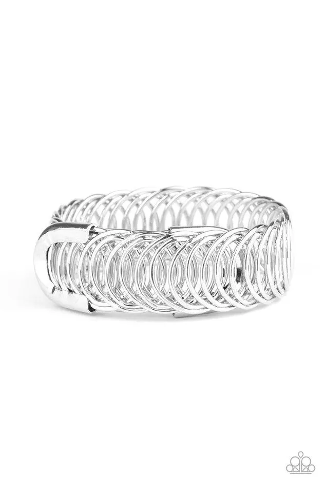 Paparazzi Jewelry Bracelets Paparazzi Bracelet Dizzyingly Demure Silver Paparazzi Jewelry Bracelets Paparazzi Bracelet Dizzyingly Demure Silver
