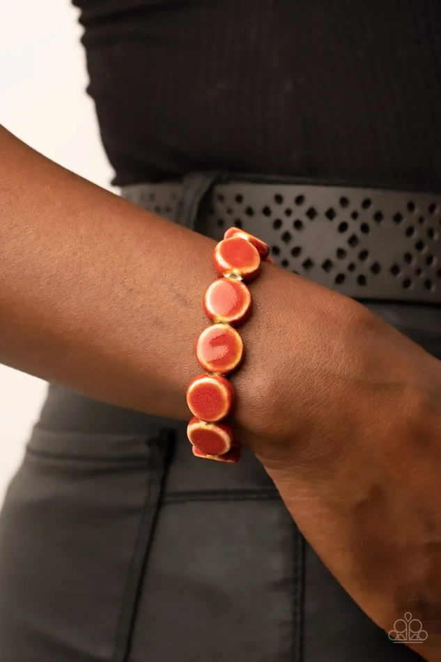 Paparazzi Jewelry Bracelets Paparazzi Bracelet Earthy Entrada Red