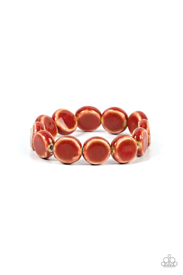 Paparazzi Jewelry Bracelets Paparazzi Bracelet Earthy Entrada Red Paparazzi Jewelry Bracelets Paparazzi Bracelet Earthy Entrada Red