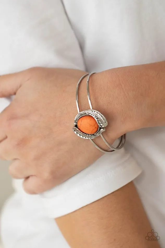 Paparazzi Jewelry Bracelets Paparazzi Bracelet Living Off The BANDLANDS Orange