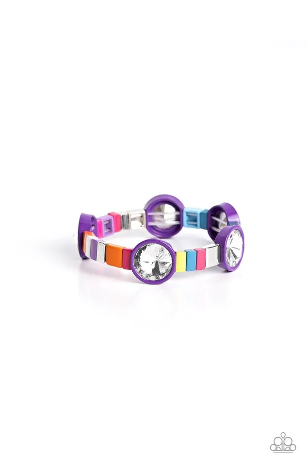 Paparazzi Jewelry Bracelets Paparazzi Bracelet Multicolored Madness Purple Paparazzi Jewelry Bracelets Paparazzi Bracelet Multicolored Madness Purple
