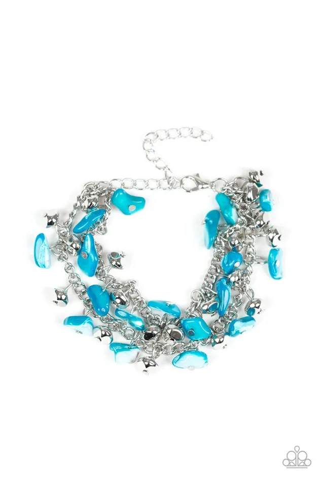 Paparazzi Jewelry Bracelets Paparazzi Bracelet Plentiful Pebbles Blue