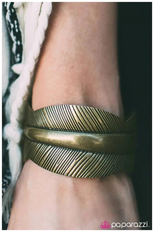 Paparazzi Jewelry Bracelets Paparazzi Bracelet Poshly Pocahontas Brass