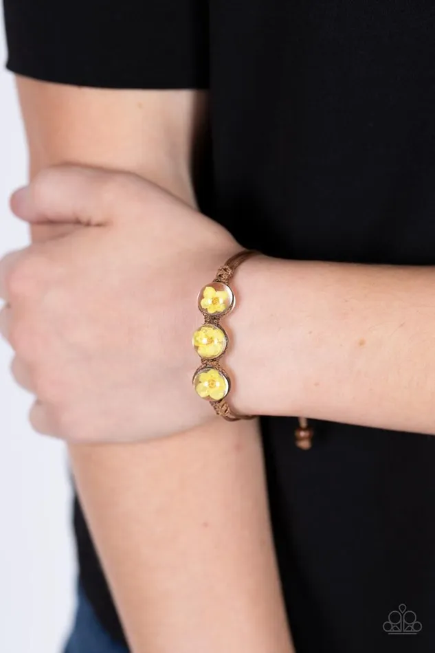 Paparazzi Jewelry Bracelets Paparazzi Bracelet Prairie Persuasion Yellow