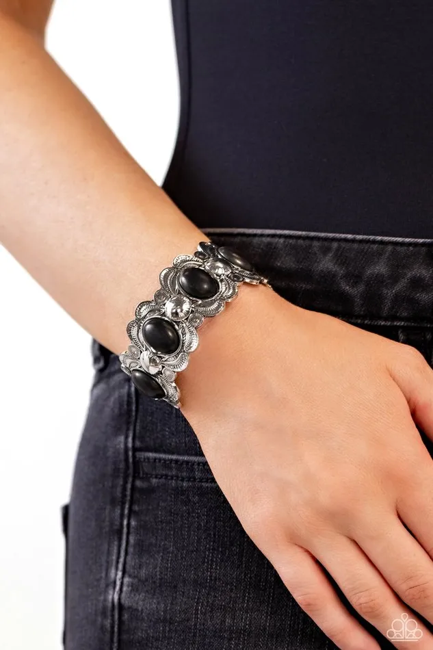 Paparazzi Jewelry Bracelets Paparazzi Bracelet Sandstone Serenade Black