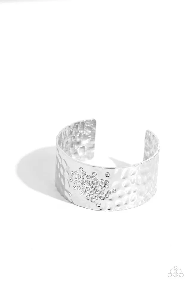 Paparazzi Jewelry Bracelets Paparazzi Bracelet Speckled Sparkle White Paparazzi Jewelry Bracelets Paparazzi Bracelet Speckled Sparkle White