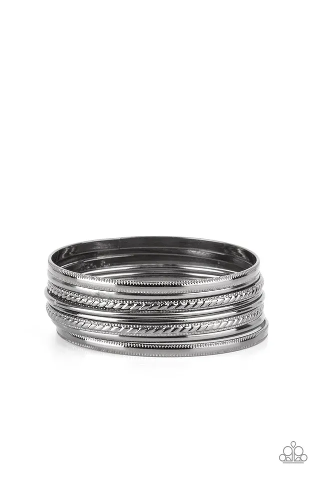 Paparazzi Jewelry Bracelets Paparazzi Bracelet Stackable Shimmer Black Paparazzi Jewelry Bracelets Paparazzi Bracelet Stackable Shimmer Black