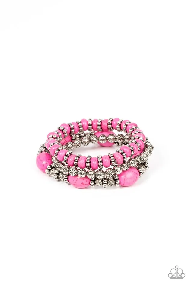 Paparazzi Jewelry Bracelets Paparazzi Bracelet Take by SANDSTORM Pink Paparazzi Jewelry Bracelets Paparazzi Bracelet Take by SANDSTORM Pink