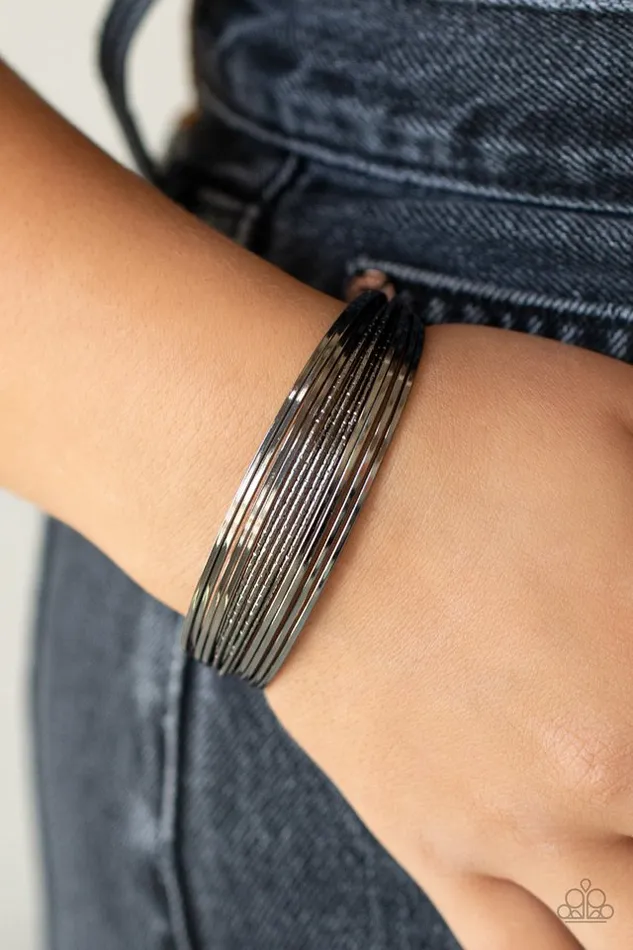 Paparazzi Jewelry Bracelets Paparazzi Bracelet This Girl is on WIRE Black