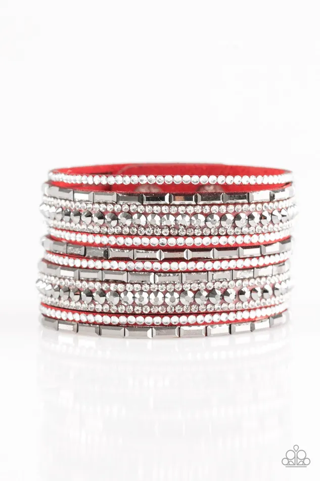 Paparazzi Jewelry Bracelets Paparazzi Bracelet Wham Bam Glam Red