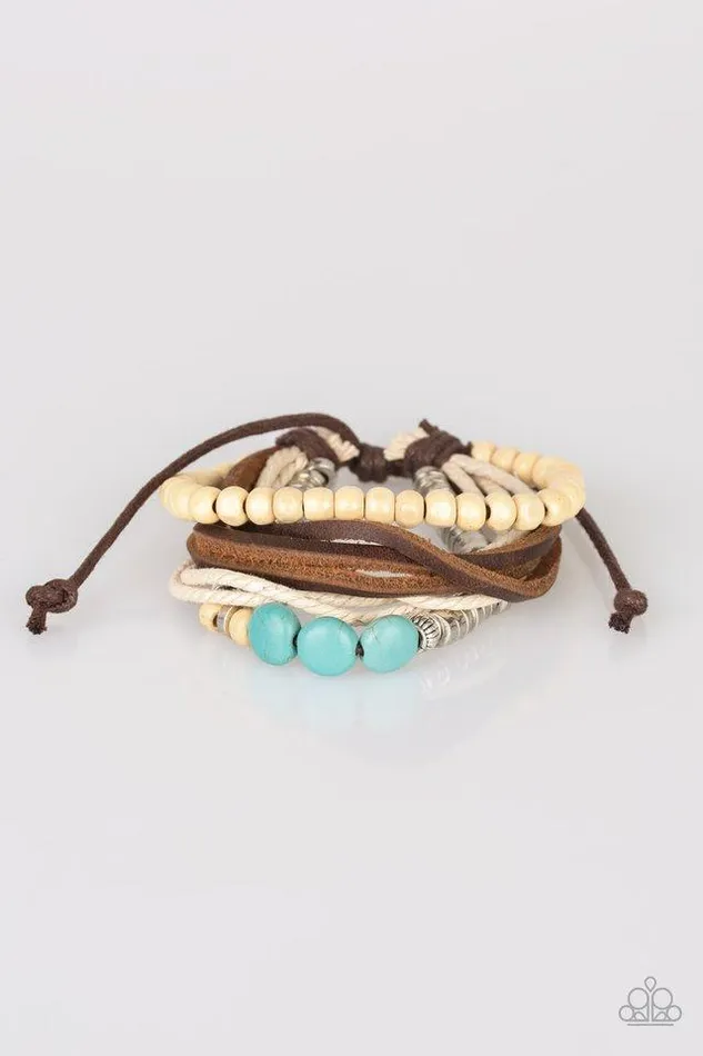 Paparazzi Jewelry Bracelets Paparazzi Bracelet Wonderfully Wanderer Blue