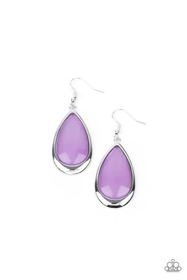 Paparazzi Jewelry Earrings Paparazzi Earring A World To SEER Purple Paparazzi Jewelry Earrings Paparazzi Earring A World To SEER Purple