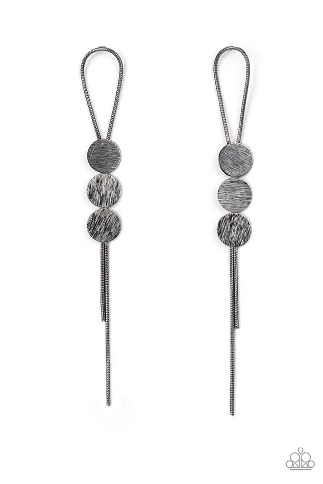 Paparazzi Jewelry Earrings Paparazzi Earring Bolo Beam Black Paparazzi Jewelry Earrings Paparazzi Earring Bolo Beam Black