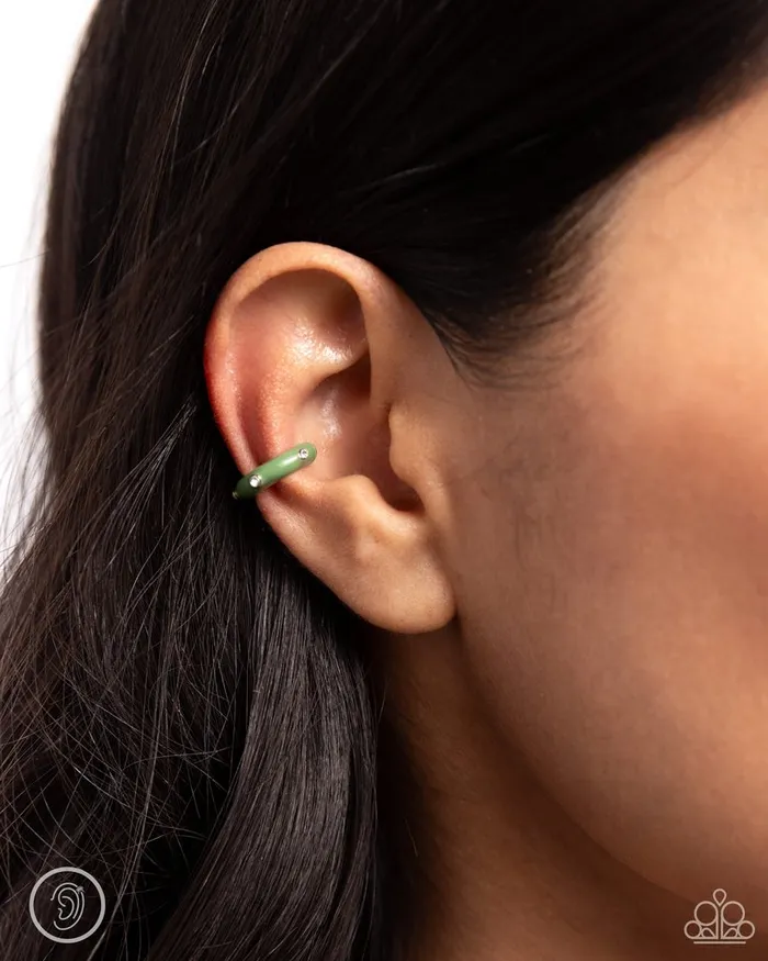 Paparazzi Jewelry Earrings Paparazzi Earring Coastal Color Green