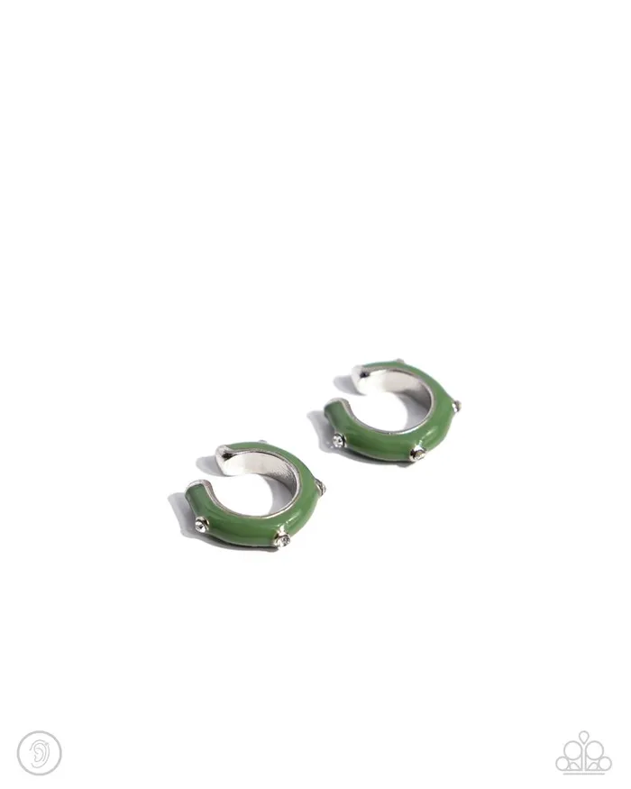 Paparazzi Jewelry Earrings Paparazzi Earring Coastal Color Green Paparazzi Jewelry Earrings Paparazzi Earring Coastal Color Green