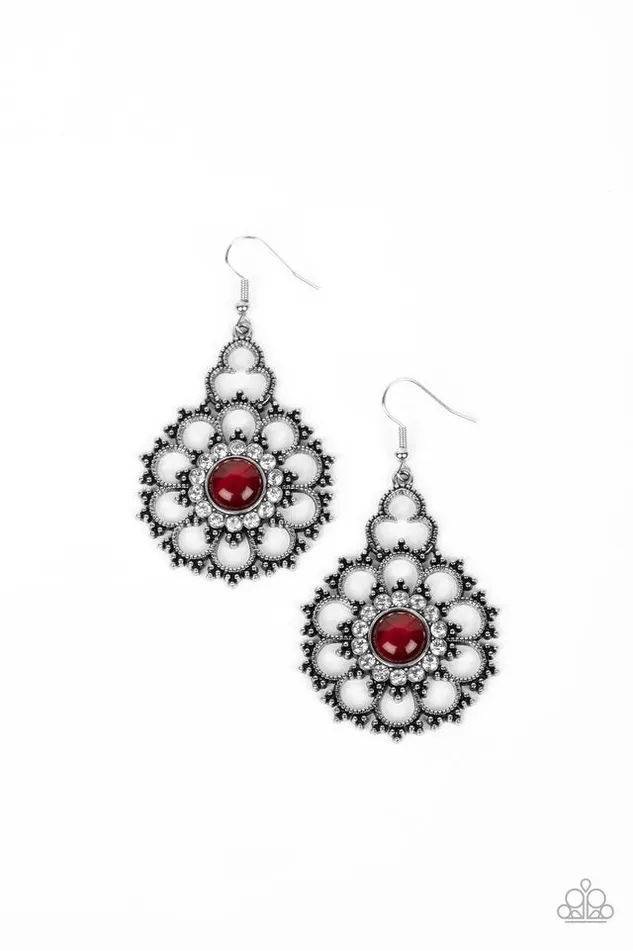Paparazzi Jewelry Earrings Paparazzi Earring Floral Renaissance Red Paparazzi Jewelry Earrings Paparazzi Earring Floral Renaissance Red