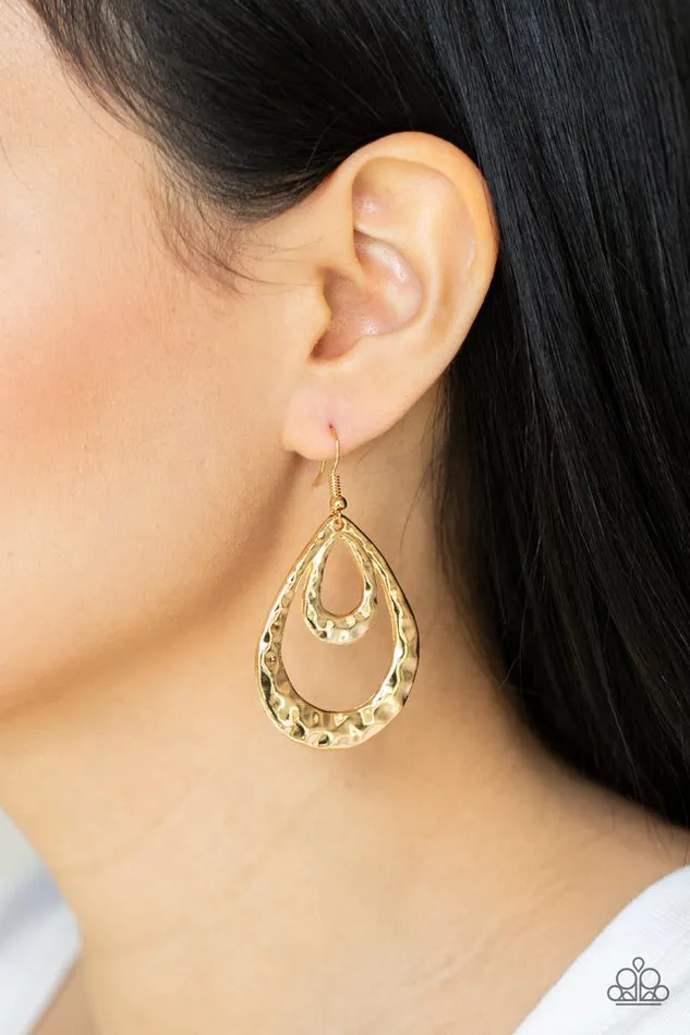 Paparazzi Jewelry Earrings Paparazzi Earring Museum Muse Gold