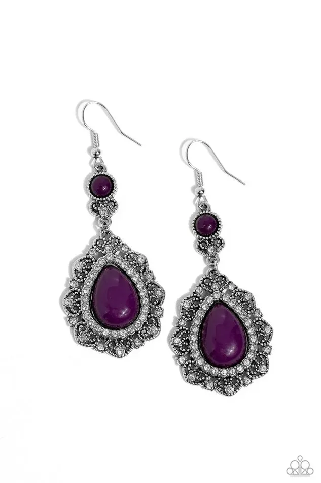 Paparazzi Jewelry Earrings Paparazzi Earring Palace Bribe Purple Paparazzi Jewelry Earrings Paparazzi Earring Palace Bribe Purple