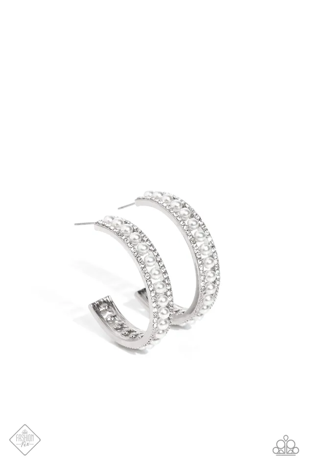 Paparazzi Jewelry Earrings Paparazzi Earring Pearl Happy White Paparazzi Jewelry Earrings Paparazzi Earring Pearl Happy White