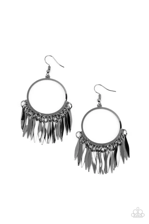 Paparazzi Jewelry Earrings Paparazzi Earring Radiant Chimes Black Paparazzi Jewelry Earrings Paparazzi Earring Radiant Chimes Black