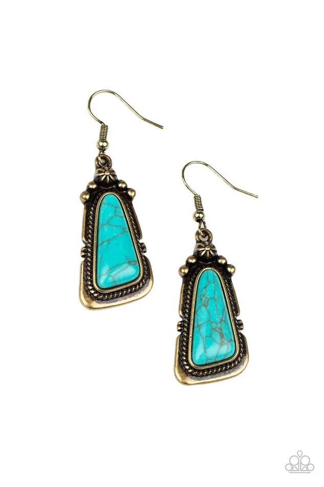 Paparazzi Jewelry Earrings Paparazzi Earring Sahara Solitude Brass Paparazzi Jewelry Earrings Paparazzi Earring Sahara Solitude Brass