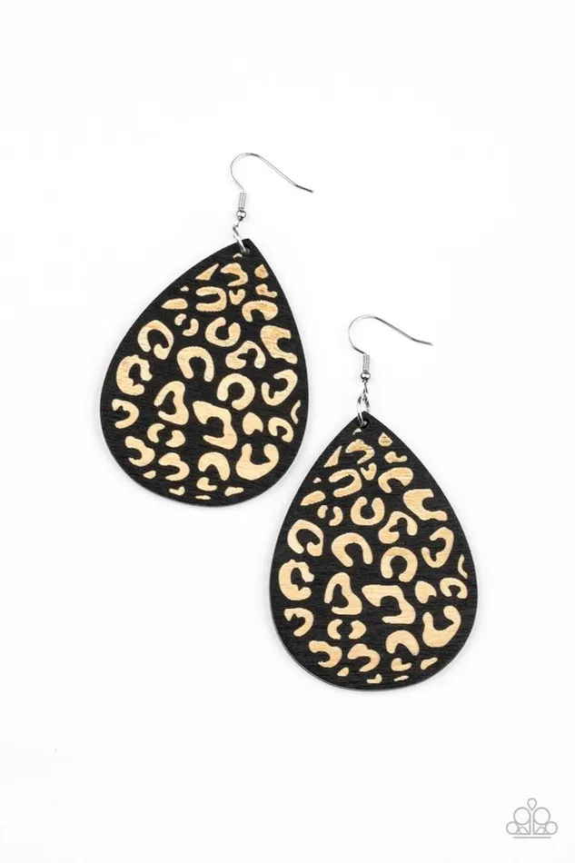 Paparazzi Jewelry Earrings Paparazzi Earring Suburban Jungle Black Paparazzi Jewelry Earrings Paparazzi Earring Suburban Jungle Black