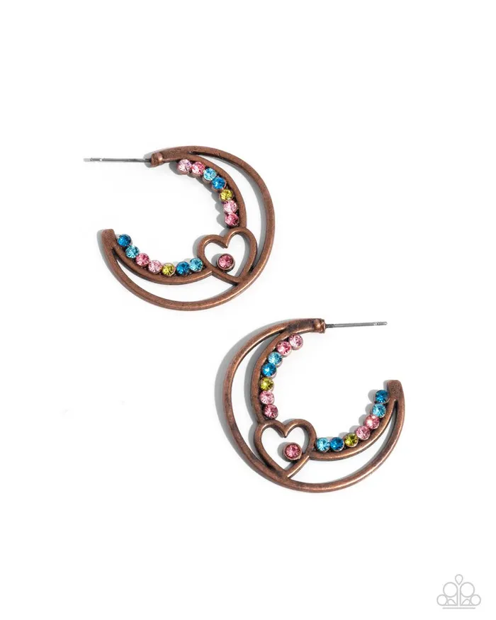 Paparazzi Jewelry Earrings Paparazzi Earring Sympathetic Sweetheart Copper Paparazzi Jewelry Earrings Paparazzi Earring Sympathetic Sweetheart Copper