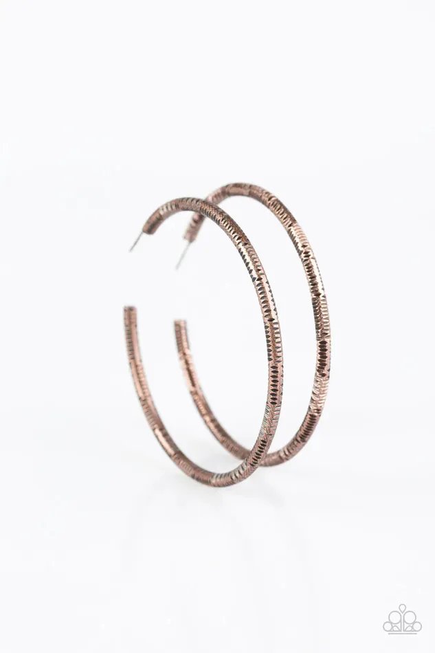 Paparazzi Jewelry Earrings Paparazzi Earring The Tough Girl Copper