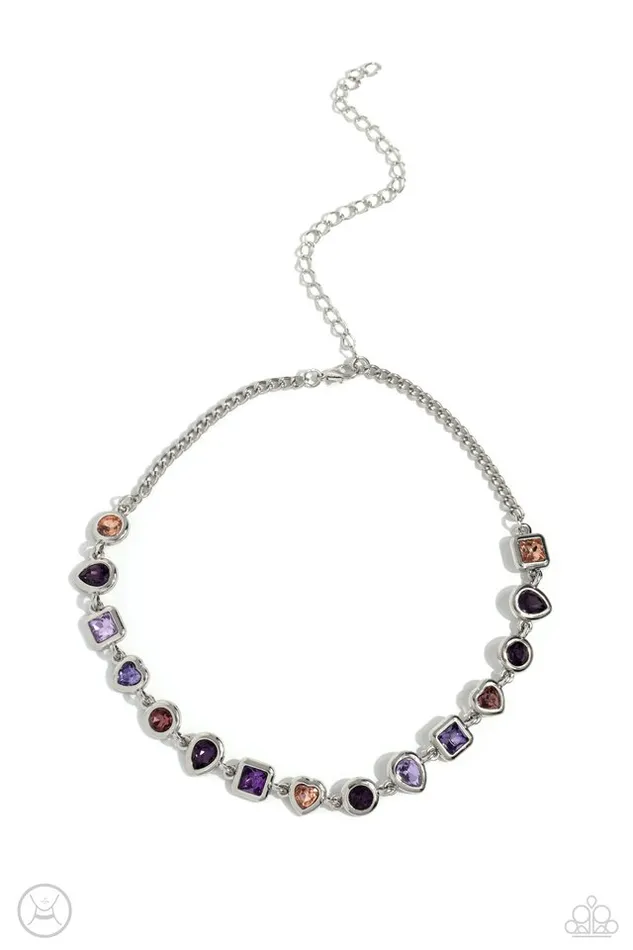 Paparazzi Jewelry Necklaces Paparazzi Necklace Abstract Admirer Purple Paparazzi Jewelry Necklaces Paparazzi Necklace Abstract Admirer Purple