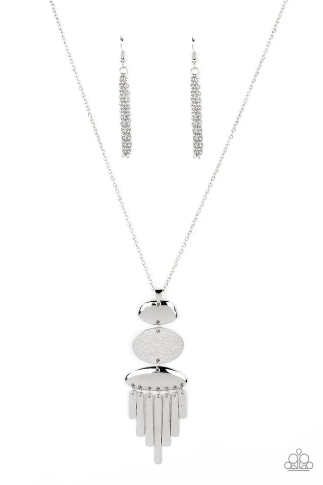 Paparazzi Jewelry Necklaces Paparazzi Necklace After the ARTIFACT Silver Paparazzi Jewelry Necklaces Paparazzi Necklace After the ARTIFACT Silver
