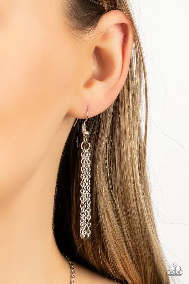 Paparazzi Jewelry Necklaces Paparazzi Necklace After the ARTIFACT Silver Paparazzi Jewelry Necklaces Paparazzi Necklace After the ARTIFACT Silver