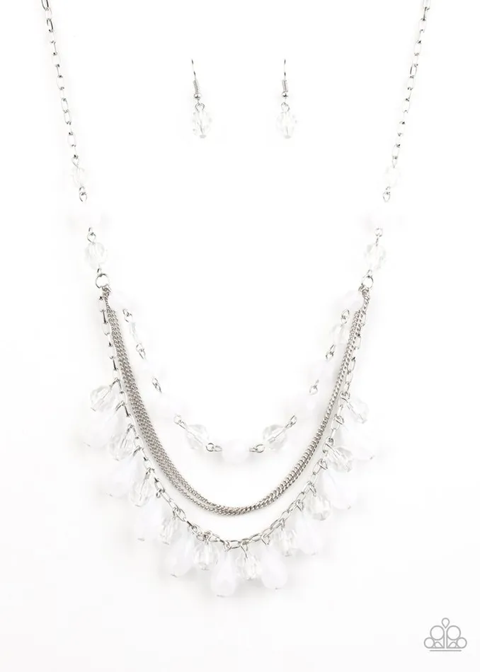 Paparazzi Jewelry Necklaces Paparazzi Necklace AweInspiring Iridescence White Paparazzi Jewelry Necklaces Paparazzi Necklace AweInspiring Iridescence White