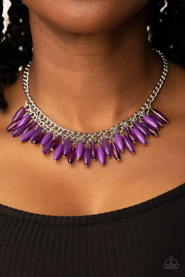 Paparazzi Jewelry Necklaces Paparazzi Necklace Beach House Hustle Purple