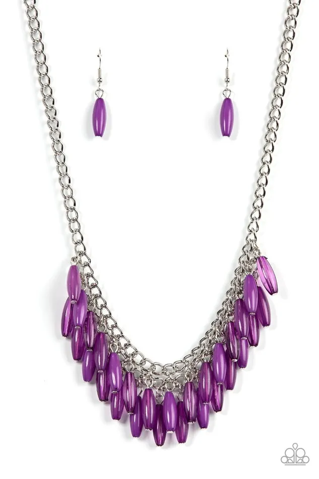 Paparazzi Jewelry Necklaces Paparazzi Necklace Beach House Hustle Purple Paparazzi Jewelry Necklaces Paparazzi Necklace Beach House Hustle Purple