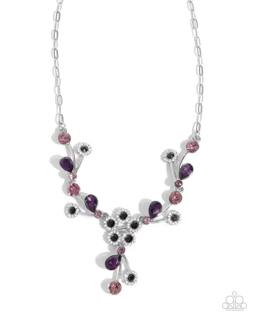 Paparazzi Jewelry Necklaces Paparazzi Necklace Blossom Queen Purple Paparazzi Jewelry Necklaces Paparazzi Necklace Blossom Queen Purple
