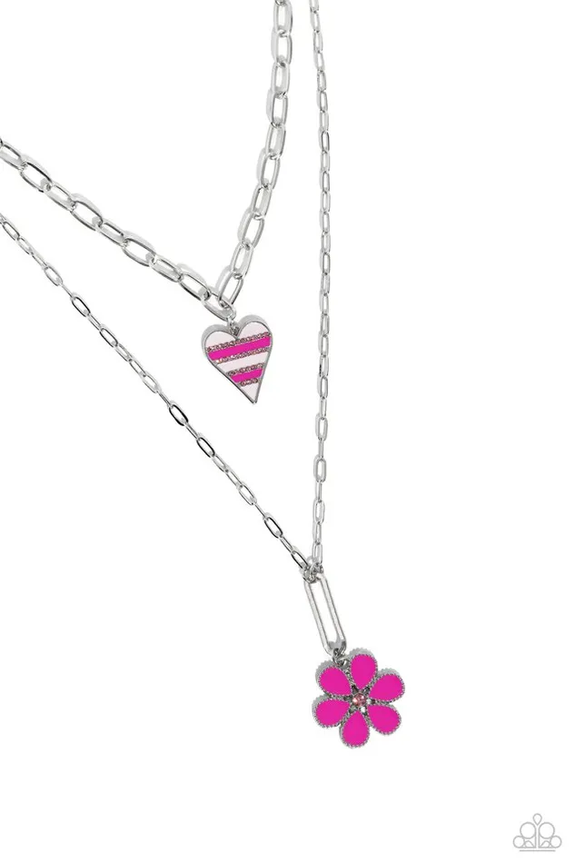 Paparazzi Jewelry Necklaces Paparazzi Necklace Childhood Charms Pink Paparazzi Jewelry Necklaces Paparazzi Necklace Childhood Charms Pink