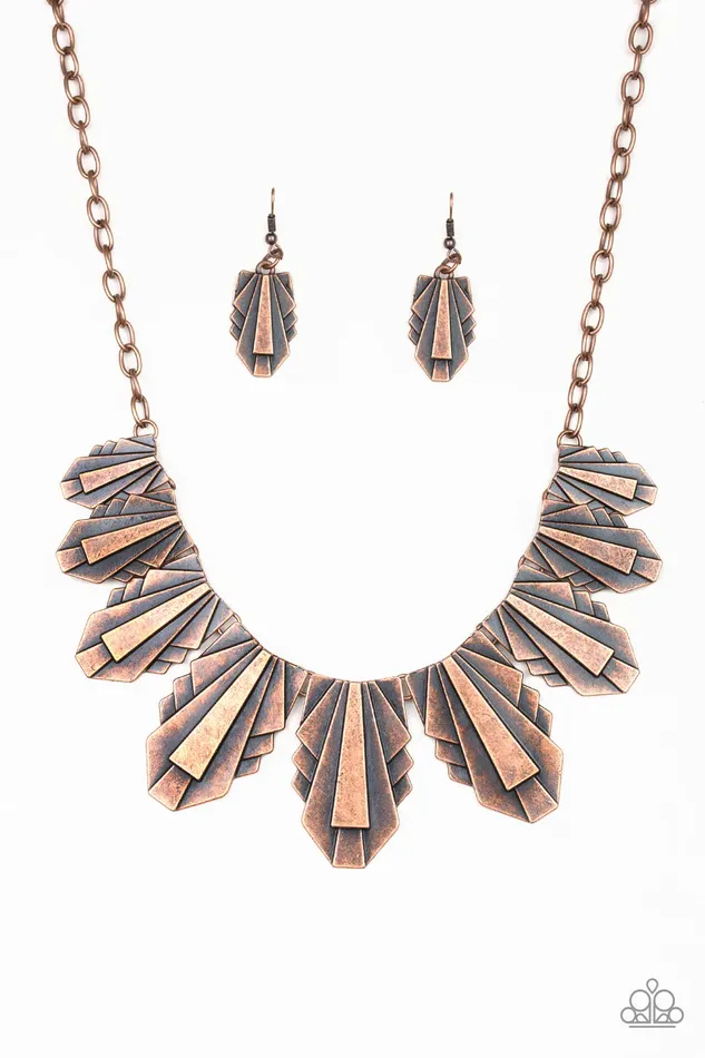 Paparazzi Jewelry Necklaces Paparazzi Necklace Cougar Cave Copper