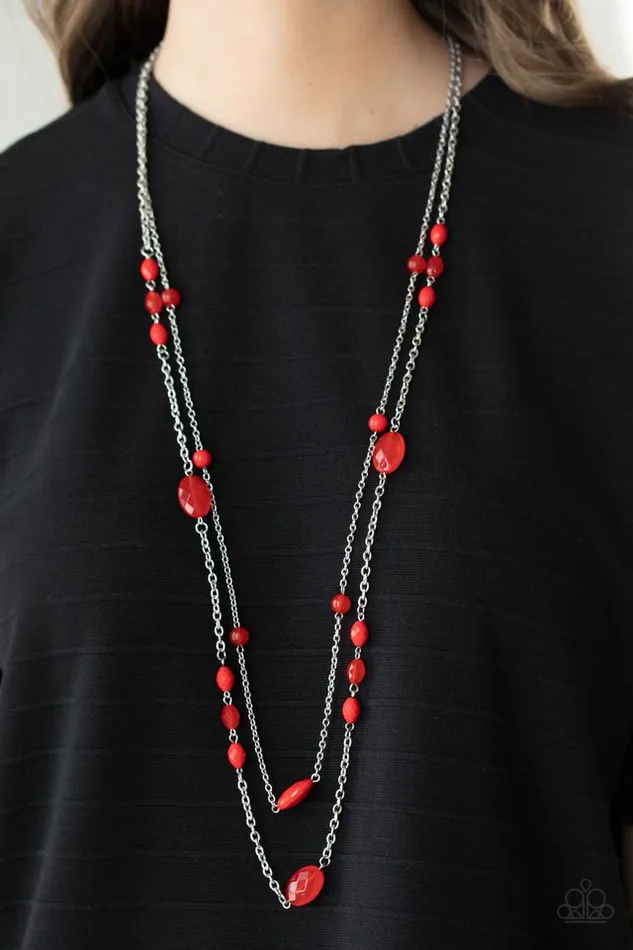 Paparazzi Jewelry Necklaces Paparazzi Necklace Day Trip Delights Red